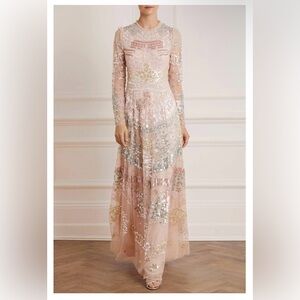 Angeline sequin gown BRAND NEW NEVER WORN NEEDLE & THREAD DRESS- Size 4